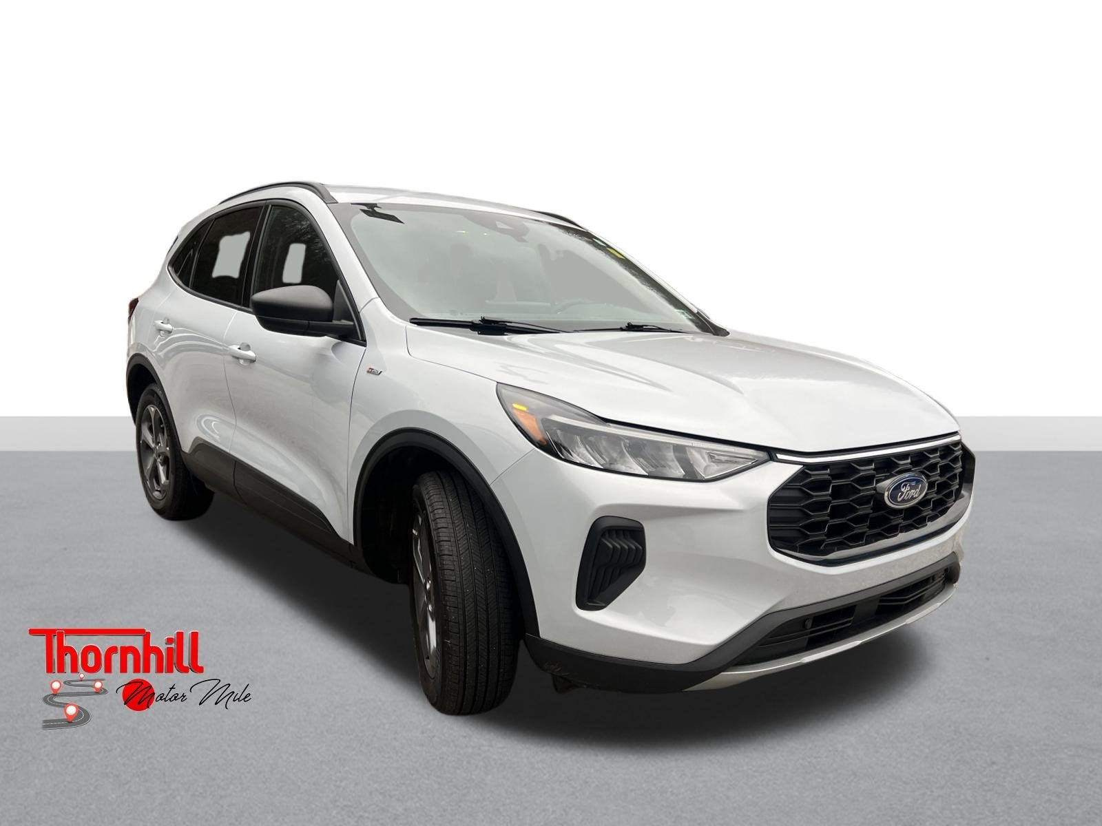 2025 Ford Escape ST-Line in Gray — front three-quarter view