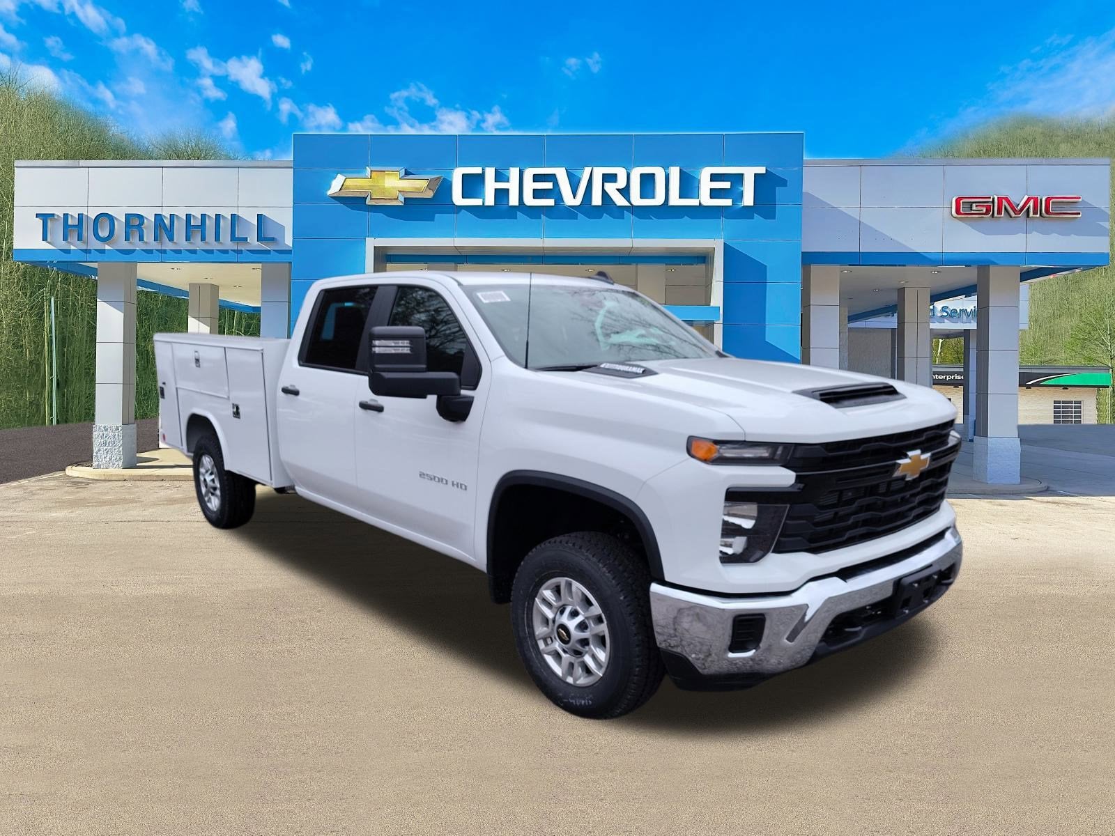 2026 Chevrolet Silverado 2500 HD WT in Summit White — front three-quarter view